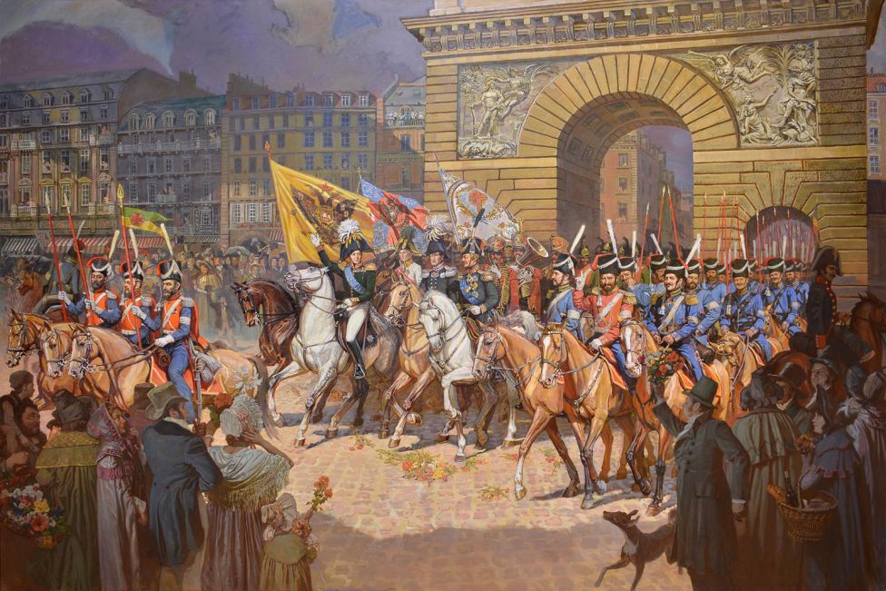 Казаки в Париже, 1814 год
