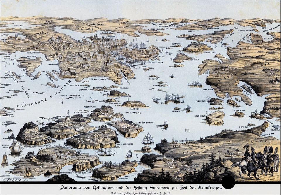 Укрепления Гельсингфорса и Свеаборга в 1854–1856 годах