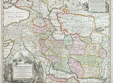 Карта Персии. Й.-Б.Хоман. Около 1700 года