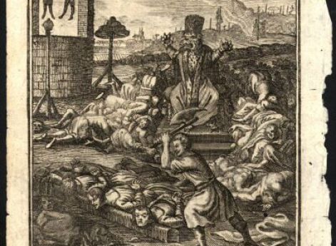 Аллегория правления Ивана Грозного. Гравюра неизвестного художника. 1725 год